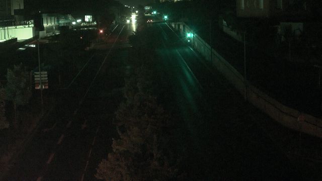 Webcam au début de l'autoroute A43. Caméra située à Lyon sur l'avenue Jean Mermoz. Vue orientée vers Grenoble et Bourgoin-Jallieu