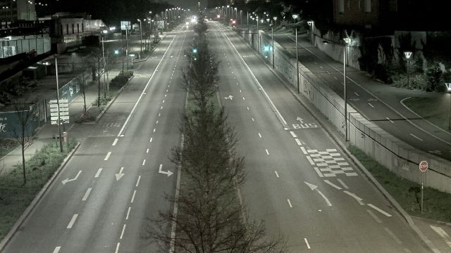 Webcam au début de l'autoroute A43. Caméra située à Lyon sur l'avenue Jean Mermoz. Vue orientée vers Grenoble et Bourgoin-Jallieu