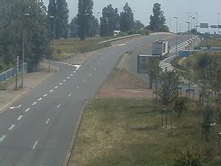 Webcam à proximité de l'A43 à Bron à la jonction entre le Boulevard de l'Université et la rue A.Bouloche. Vue orientée vers la Porte des Alpes