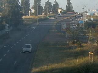 Webcam à proximité de l'A43 à Bron à la jonction entre le Boulevard de l'Université et la rue A.Bouloche. Vue orientée vers la Porte des Alpes
