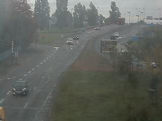 Webcam à proximité de l'A43 à Bron à la jonction entre le Boulevard de l'Université et la rue A.Bouloche. Vue orientée vers la Porte des Alpes