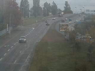 <h2>Webcam à proximité de l'A43 à Bron à la jonction entre le Boulevard de l'Université et la rue A.Bouloche. Vue orientée vers la Porte des Alpes</h2>