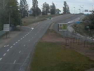 Webcam à proximité de l'A43 à Bron à la jonction entre le Boulevard de l'Université et la rue A.Bouloche. Vue orientée vers la Porte des Alpes