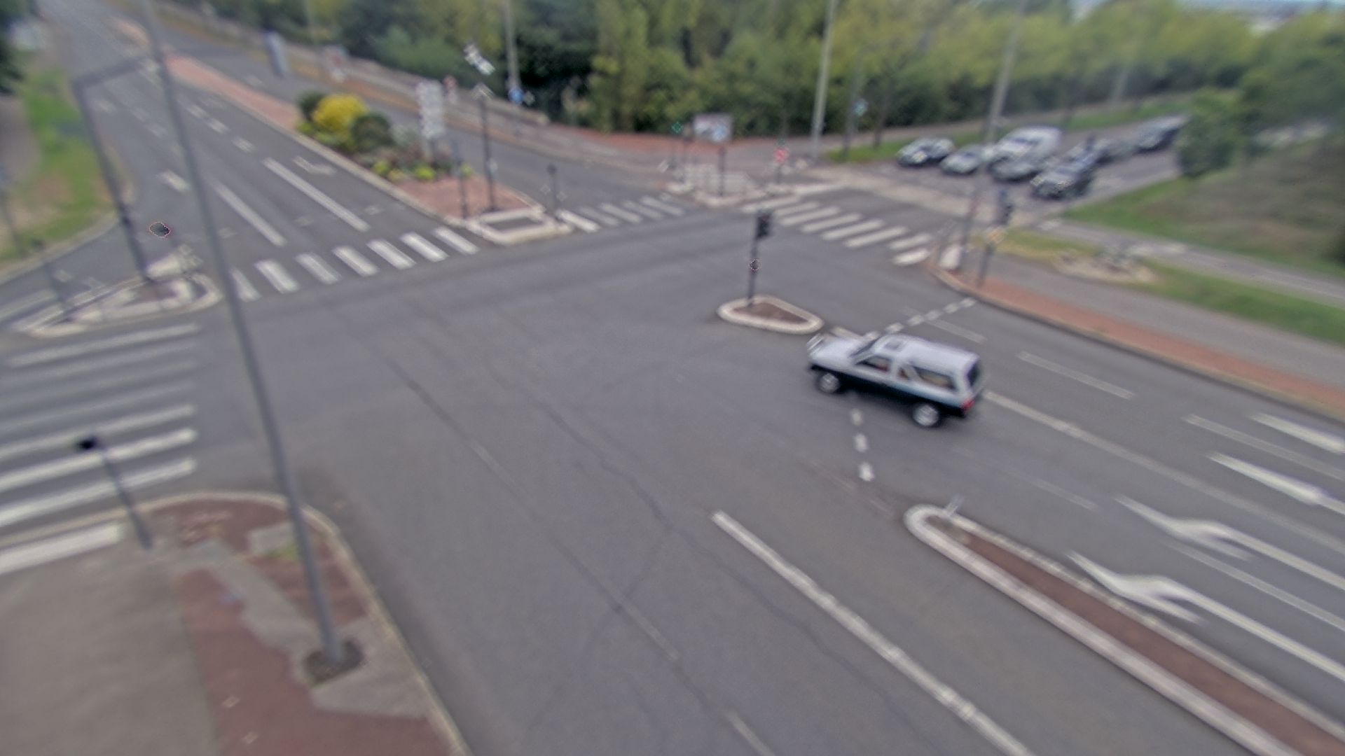 Webcam proche de l'A43 à Bron à la jonction entre le Boulevard de l'Université (D112) et l'avenue Général de Gaulle (D506). Vue orientée vers Eurexpo