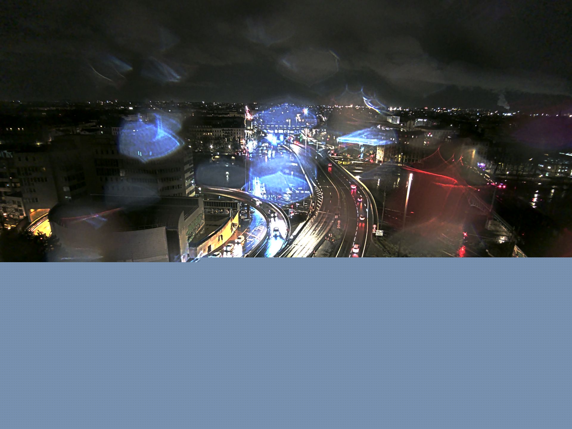 Caméra autoroute à Lyon Perrache à l'entrée Sud du Tunnel sous Fourvière, en direction de Marseille