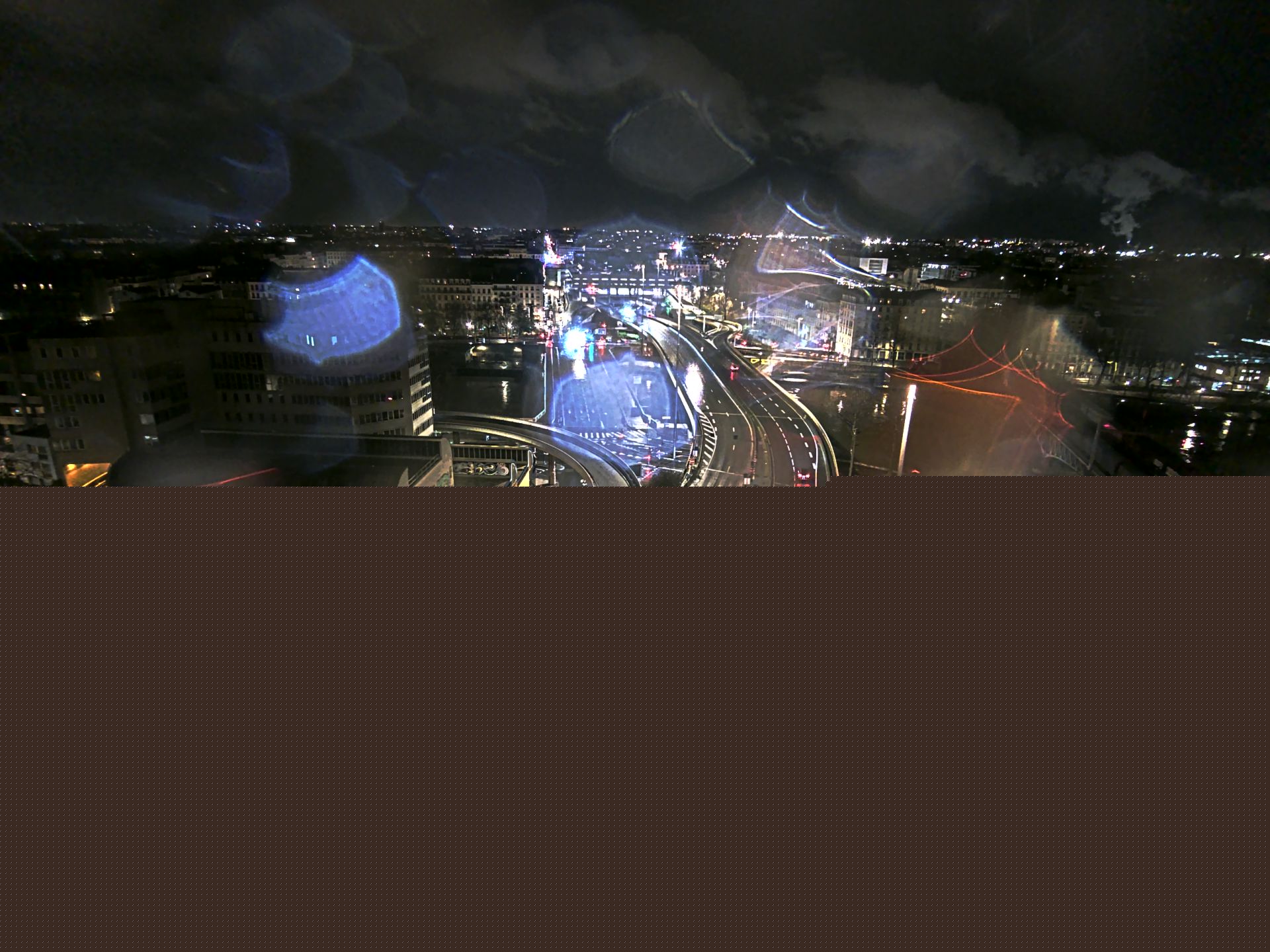 Caméra autoroute à Lyon Perrache à l'entrée Sud du Tunnel sous Fourvière, en direction de Marseille