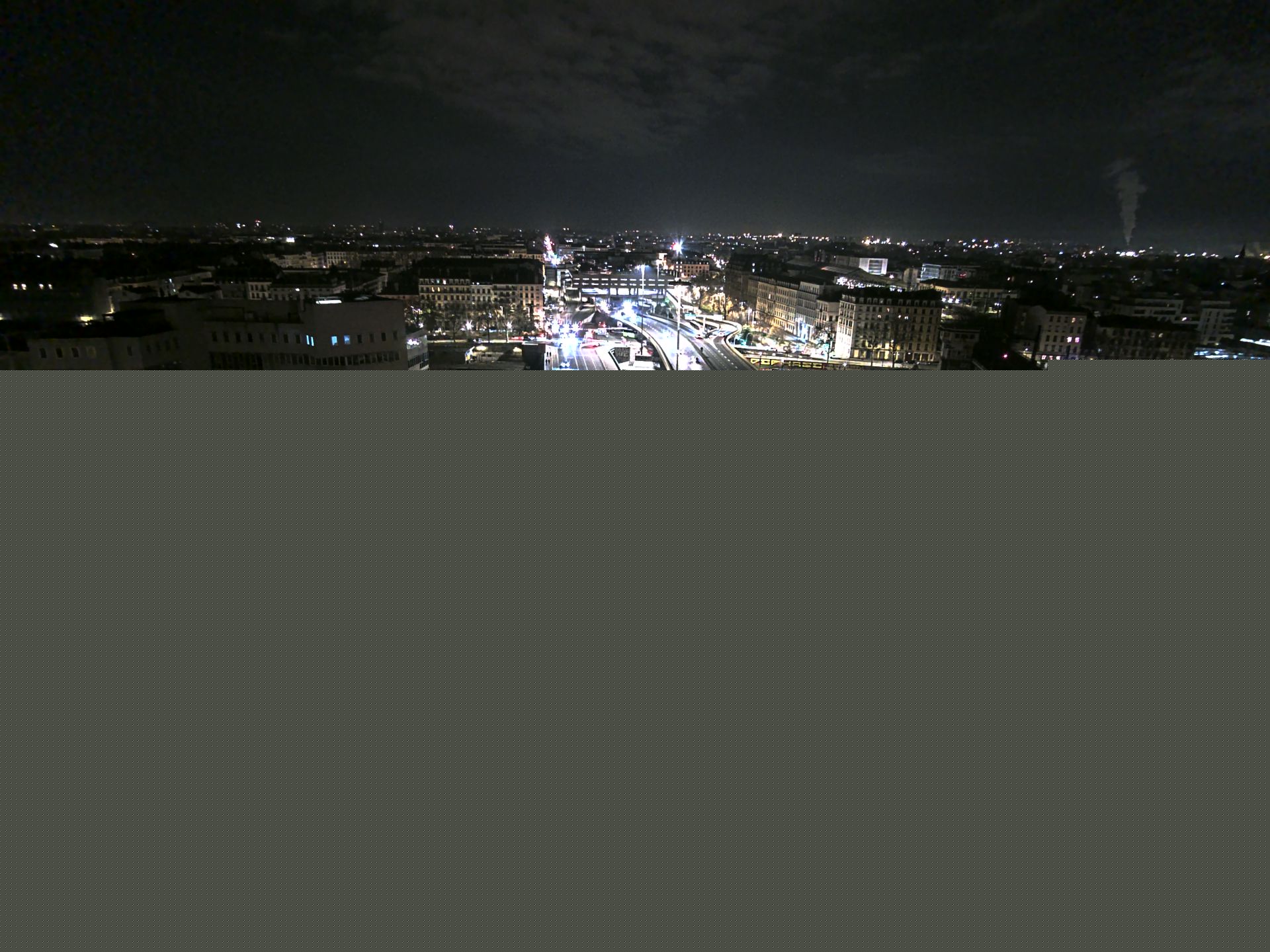 Caméra autoroute à Lyon Perrache à l'entrée Sud du Tunnel sous Fourvière, en direction de Marseille