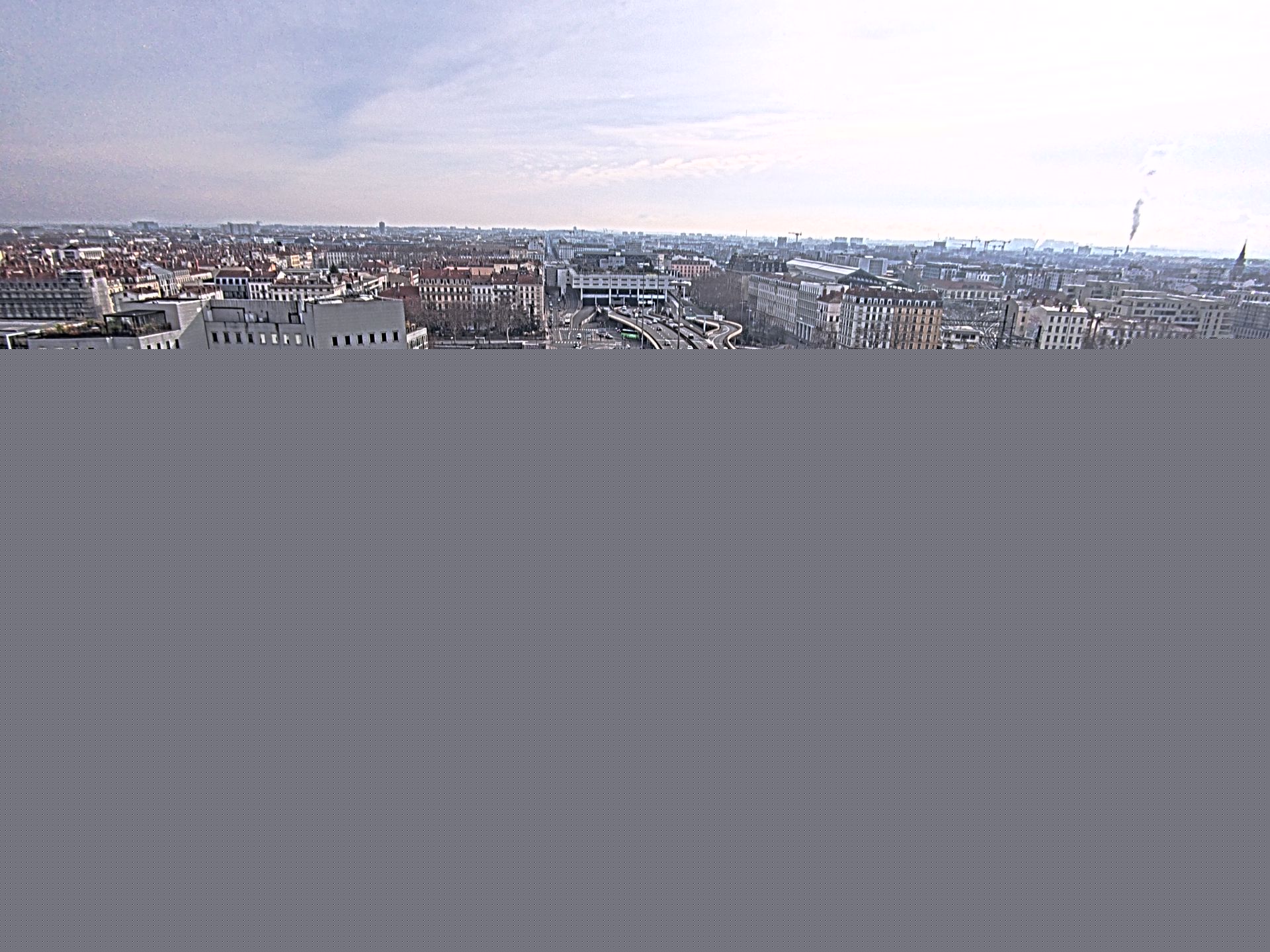 Caméra autoroute à Lyon Perrache à l'entrée Sud du Tunnel sous Fourvière, en direction de Marseille