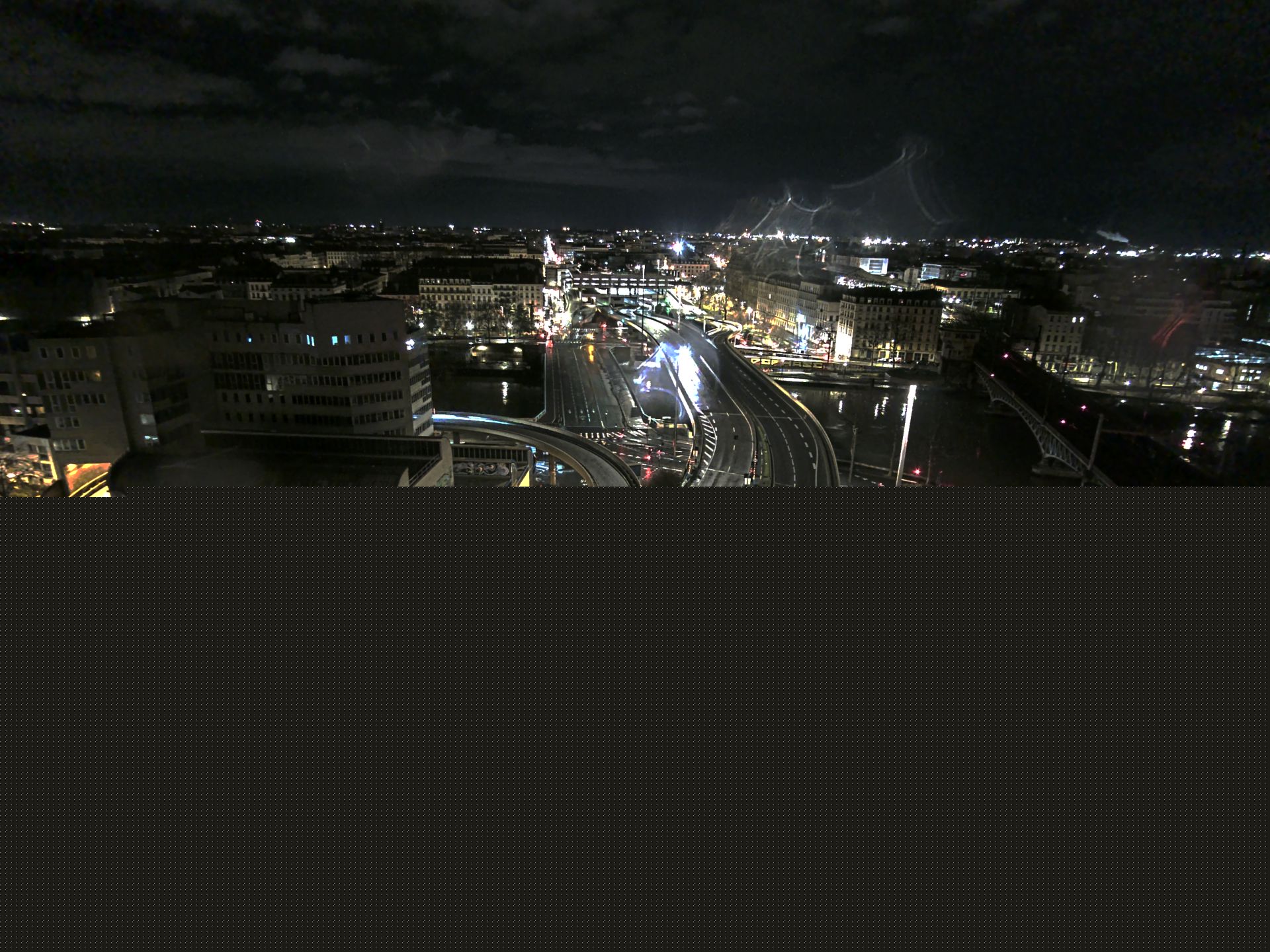 Caméra autoroute à Lyon Perrache à l'entrée Sud du Tunnel sous Fourvière, en direction de Marseille