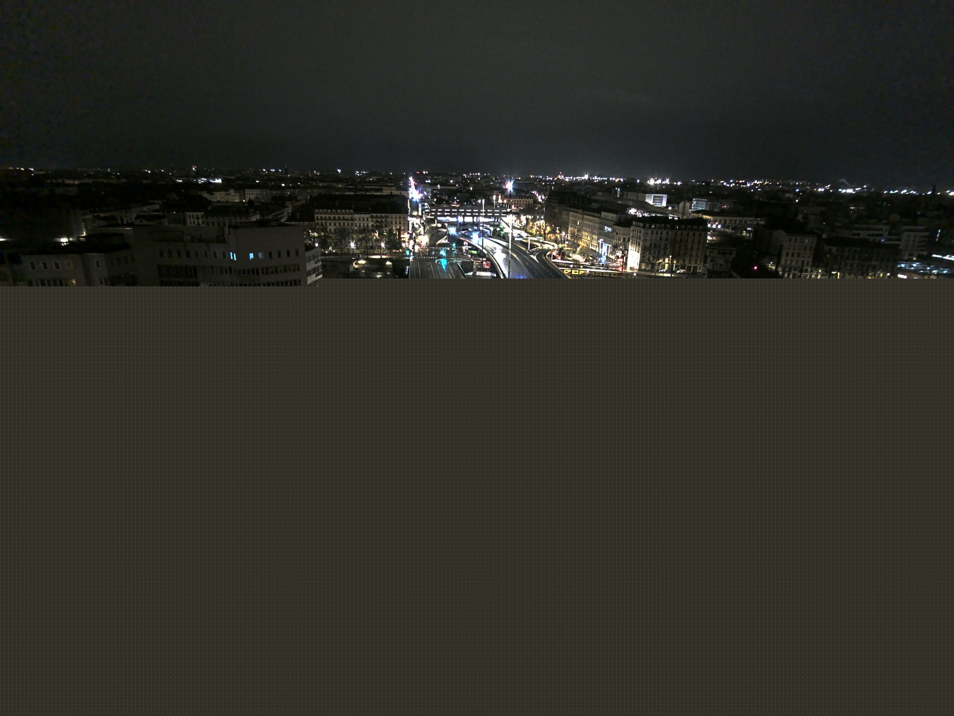 Caméra autoroute à Lyon Perrache à l'entrée Sud du Tunnel sous Fourvière, en direction de Marseille