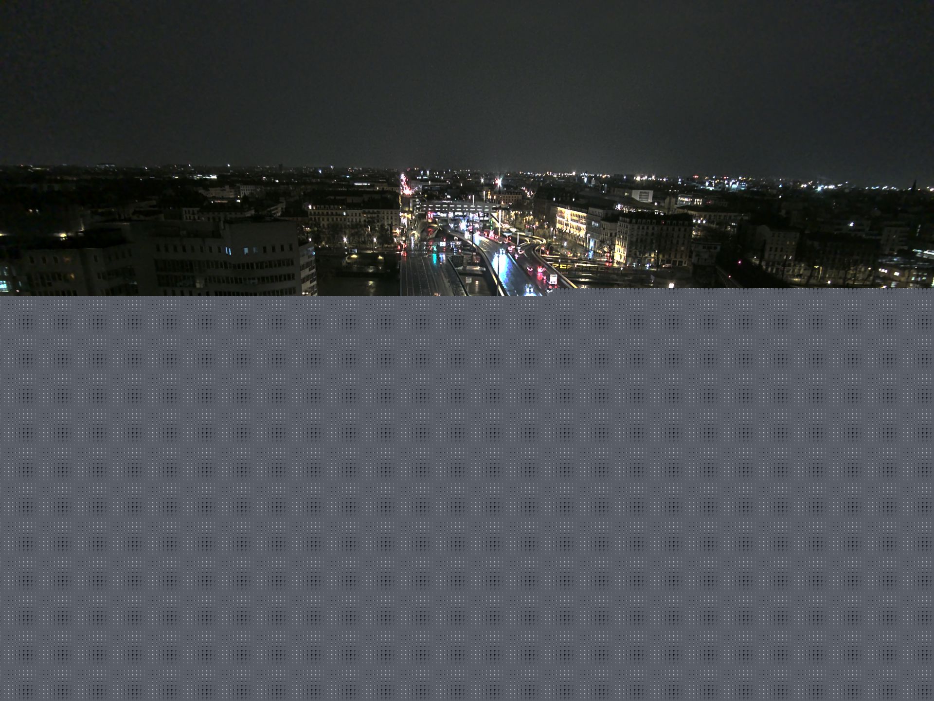 Caméra autoroute à Lyon Perrache à l'entrée Sud du Tunnel sous Fourvière, en direction de Marseille