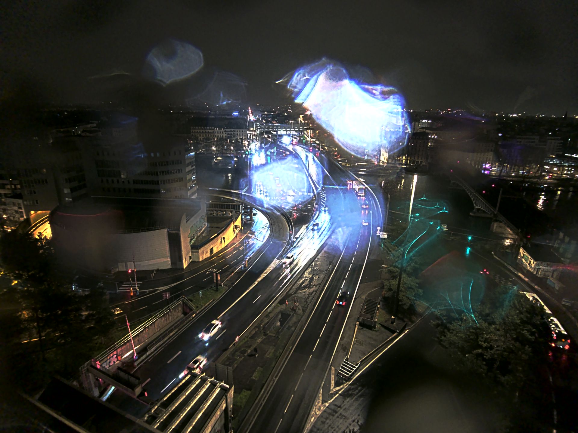 Caméra autoroute à Lyon Perrache à l'entrée Sud du Tunnel sous Fourvière, en direction de Marseille