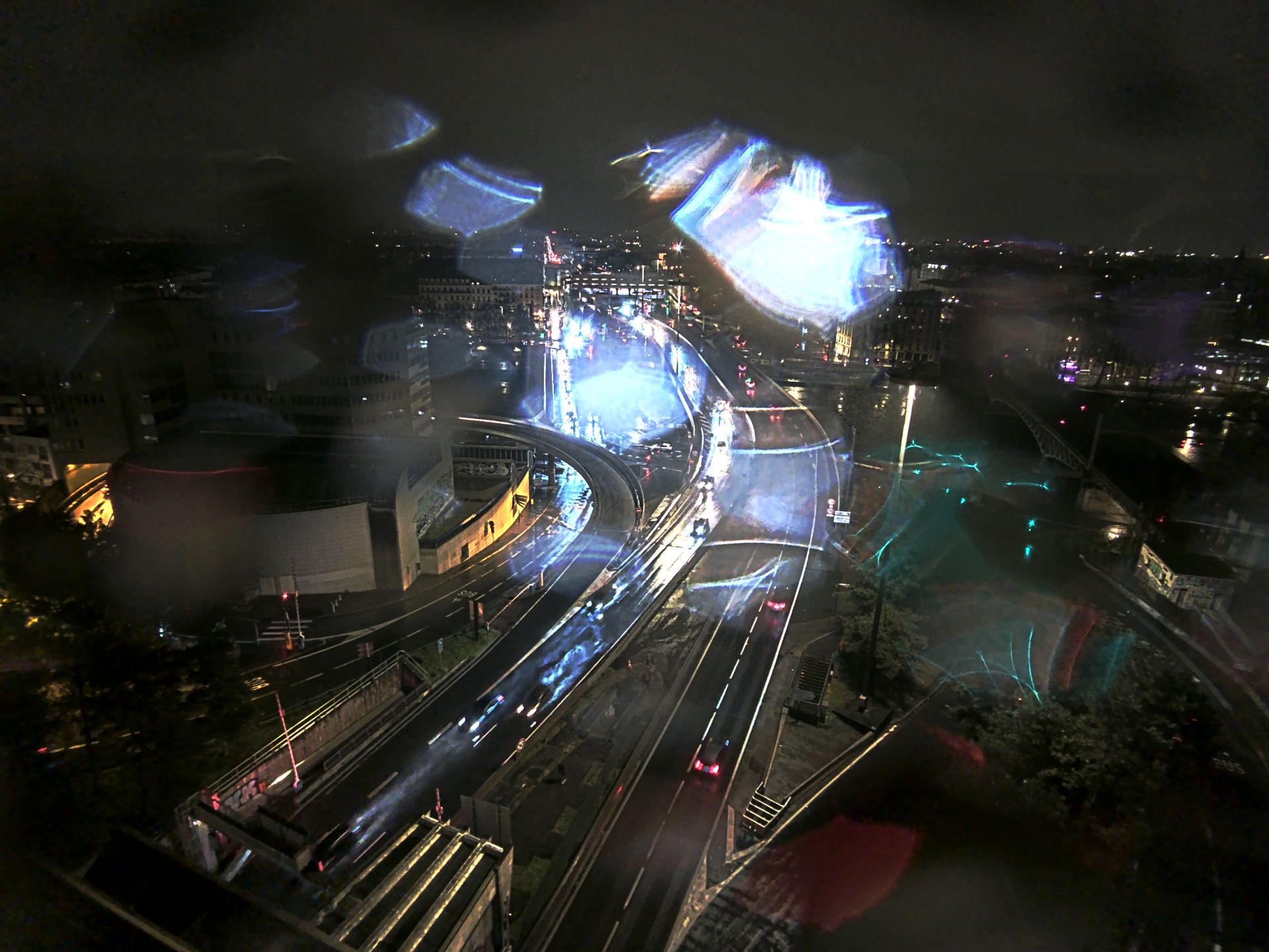 Caméra autoroute à Lyon Perrache à l'entrée Sud du Tunnel sous Fourvière, en direction de Marseille
