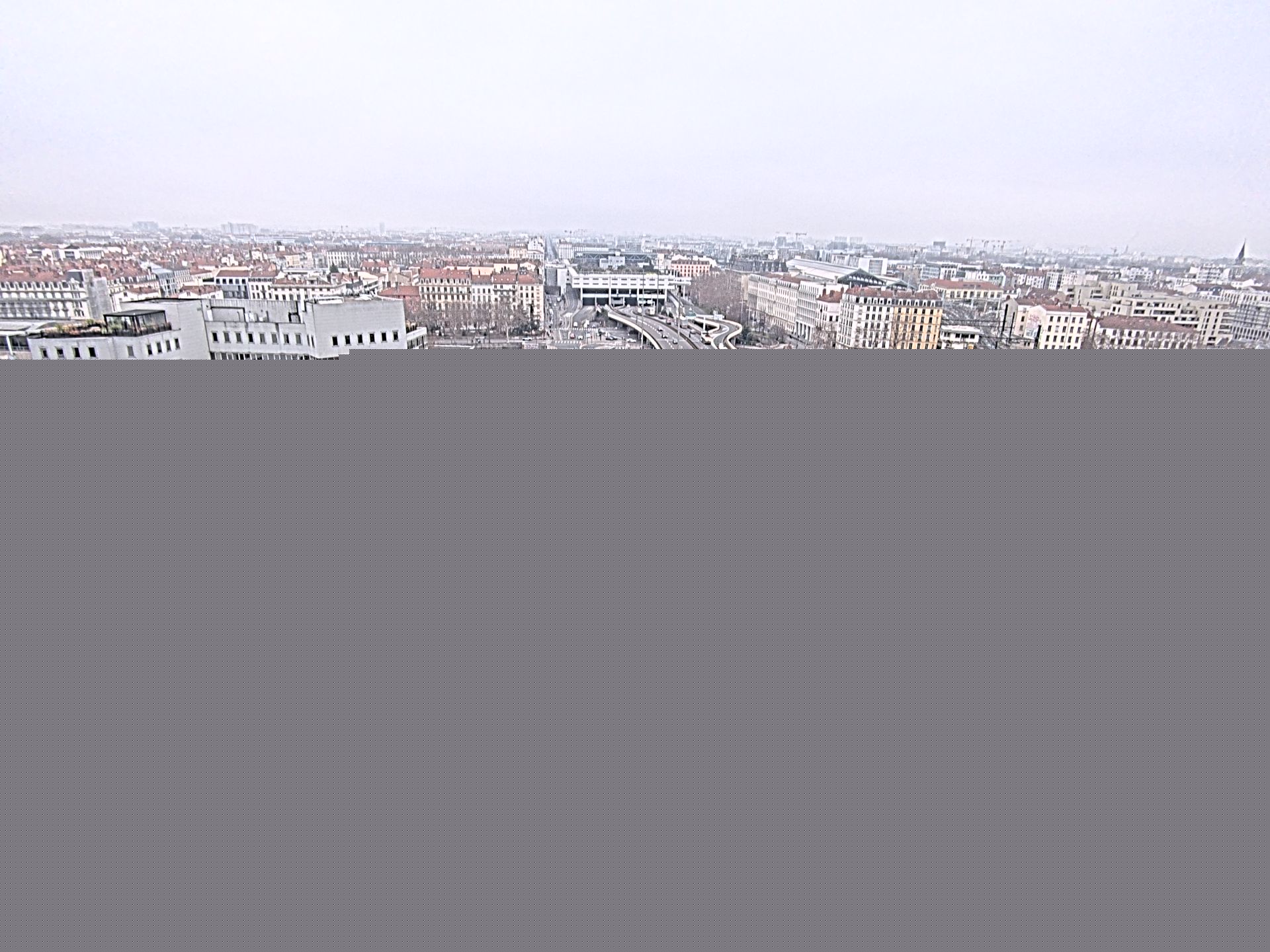 Caméra autoroute à Lyon Perrache à l'entrée Sud du Tunnel sous Fourvière, en direction de Marseille