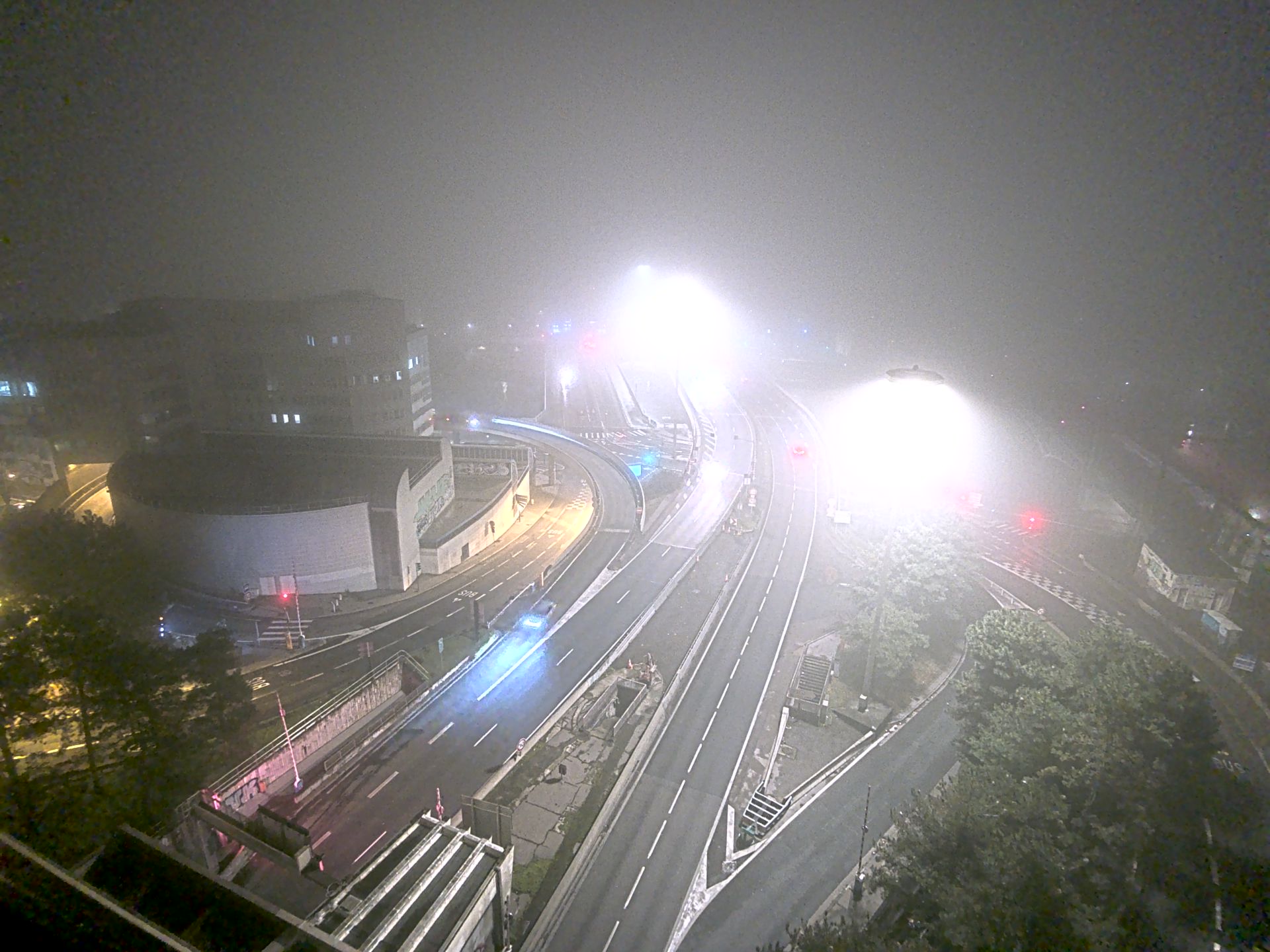 Caméra autoroute à Lyon Perrache à l'entrée Sud du Tunnel sous Fourvière, en direction de Marseille