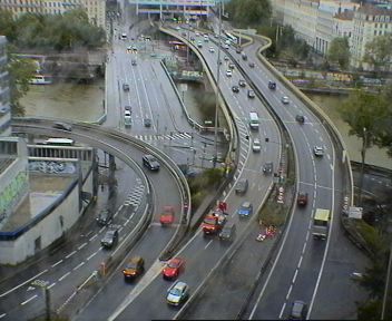 Caméra autoroute à Lyon Perrache à l'entrée Sud du Tunnel sous Fourvière, en direction de Marseille