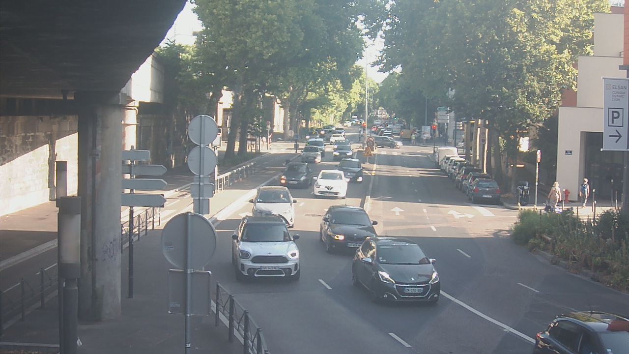 Webcam à la jonction du boulevard de Stalingrad et de la rue W. Rousseau sur la D48 dans le 6è arrondissement de Lyon