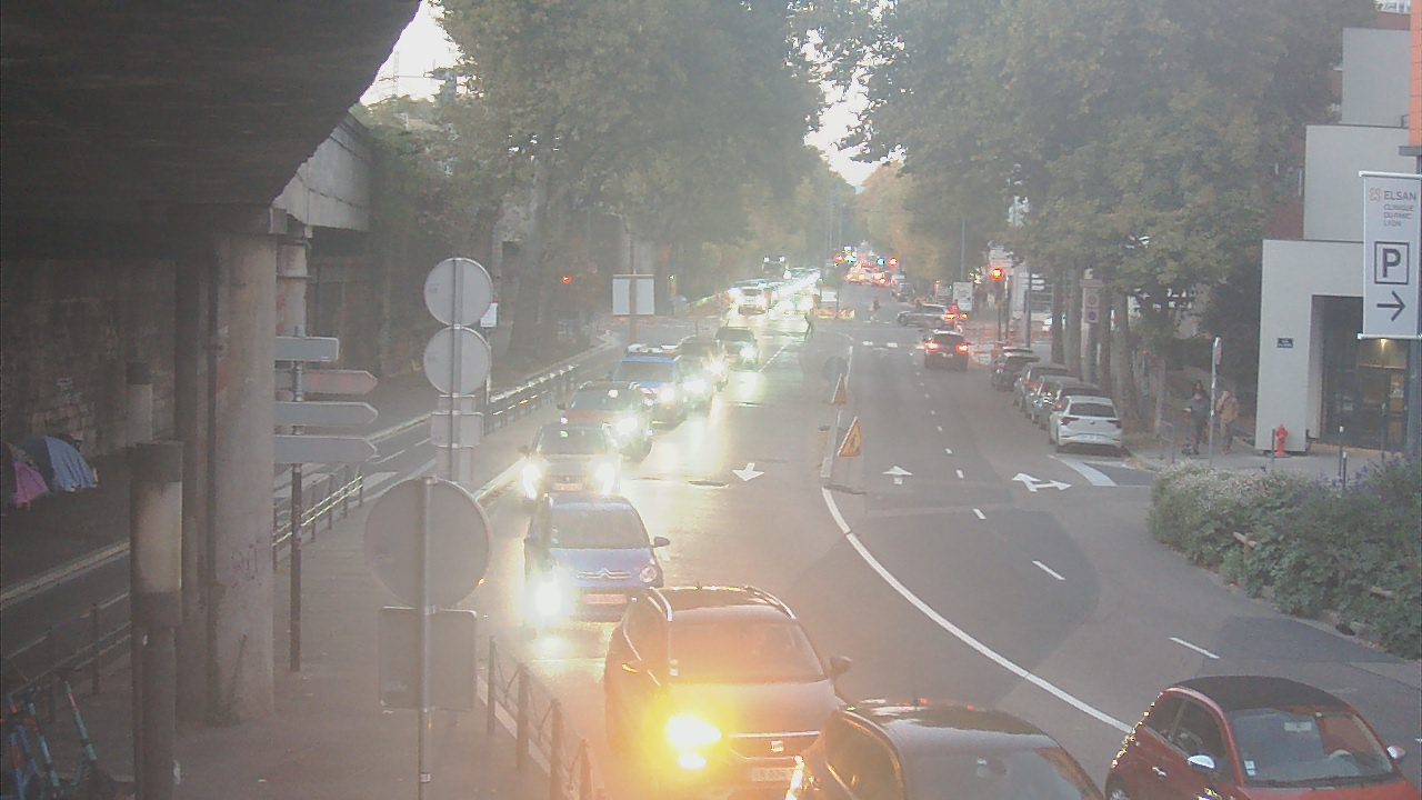 Webcam à la jonction du boulevard de Stalingrad et de la rue W. Rousseau sur la D48 dans le 6è arrondissement de Lyon