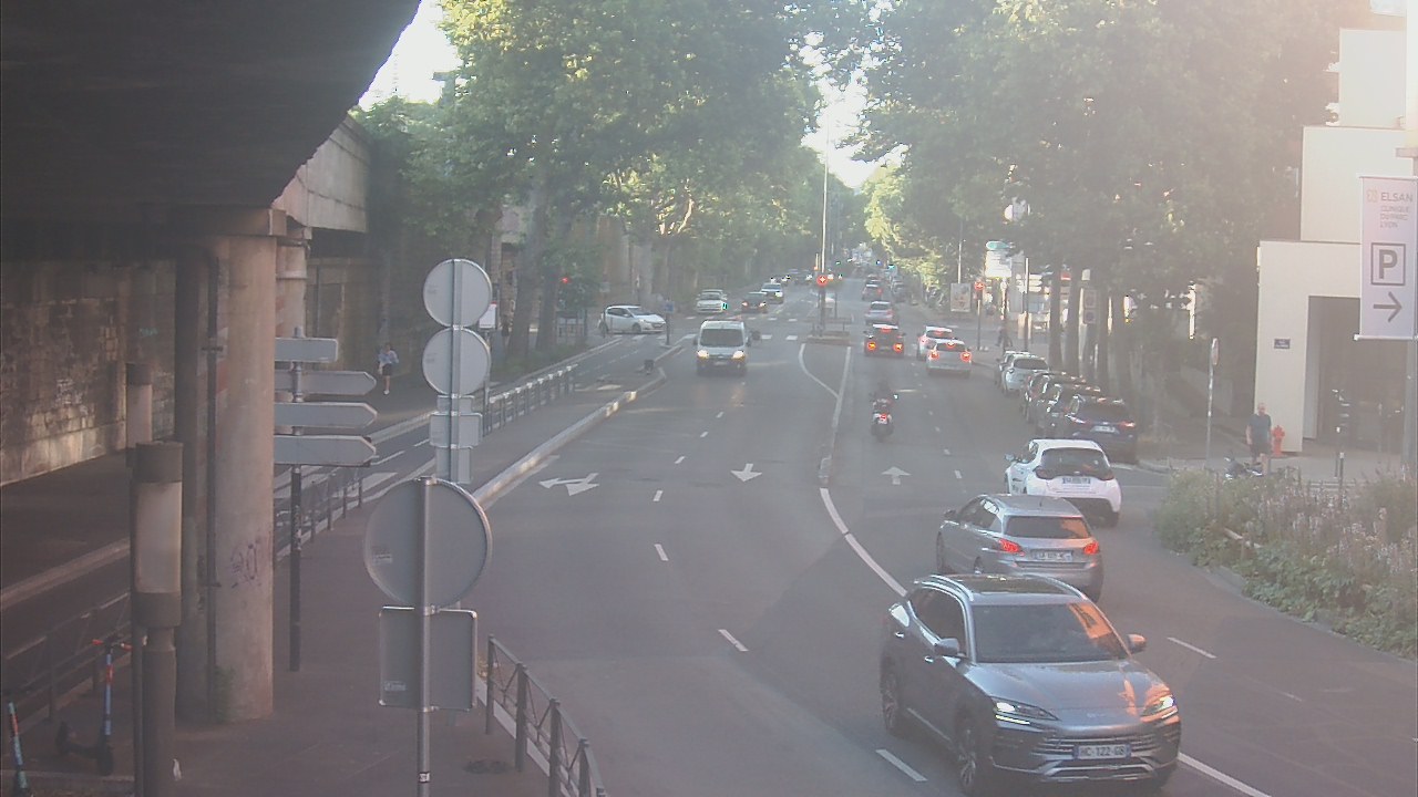 Webcam à la jonction du boulevard de Stalingrad et de la rue W. Rousseau sur la D48 dans le 6è arrondissement de Lyon