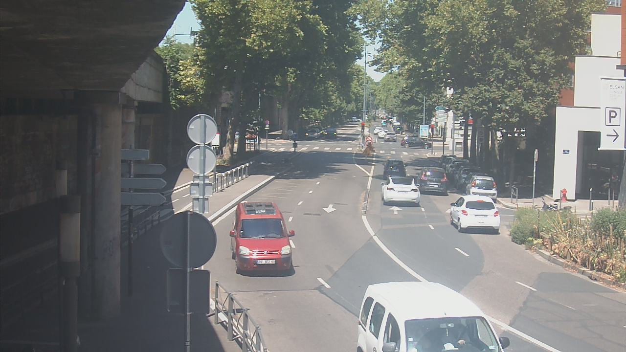 Webcam à la jonction du boulevard de Stalingrad et de la rue W. Rousseau sur la D48 dans le 6è arrondissement de Lyon