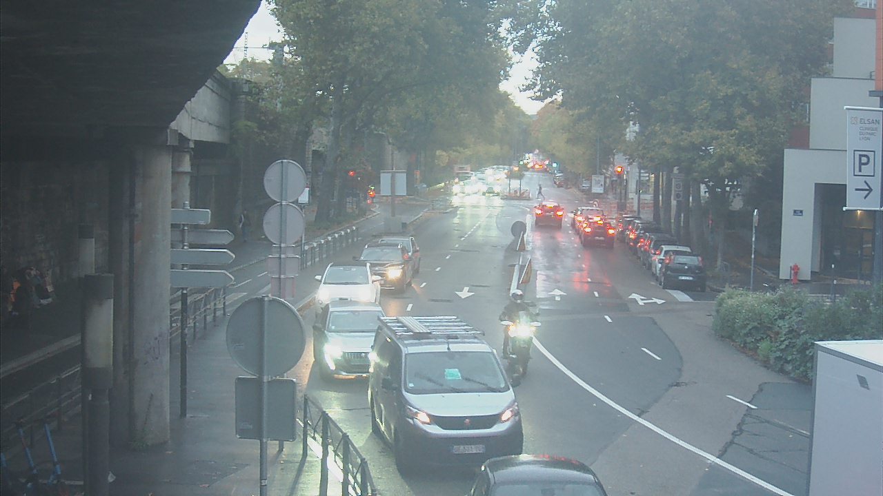 Webcam à la jonction du boulevard de Stalingrad et de la rue W. Rousseau sur la D48 dans le 6è arrondissement de Lyon