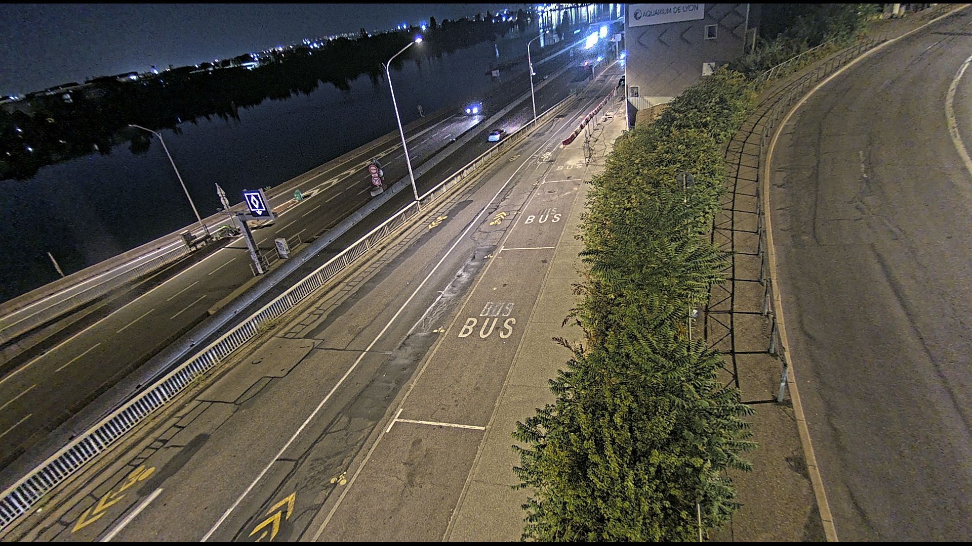 <h2>Caméra trafic sur A7 à Lyon, au niveau du Pont de la Mulatière, vue orientée vers Marseille</h2>