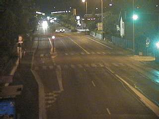 Webcam à la jonction de l'avenue de Bohlen et de la rue Salengro à Vaulx-en-Velin. Vue orientée vers Lyon