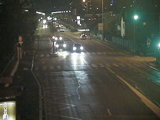 Webcam à la jonction de l'avenue de Bohlen et de la rue Salengro à Vaulx-en-Velin. Vue orientée vers Lyon