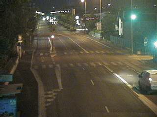 Webcam à la jonction de l'avenue de Bohlen et de la rue Salengro à Vaulx-en-Velin. Vue orientée vers Lyon