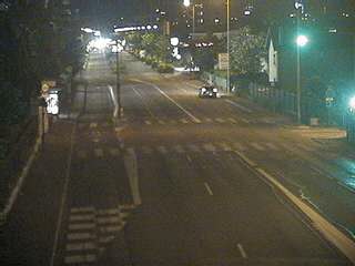 Webcam à la jonction de l'avenue de Bohlen et de la rue Salengro à Vaulx-en-Velin. Vue orientée vers Lyon