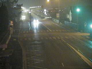 Webcam à la jonction de l'avenue de Bohlen et de la rue Salengro à Vaulx-en-Velin. Vue orientée vers Lyon