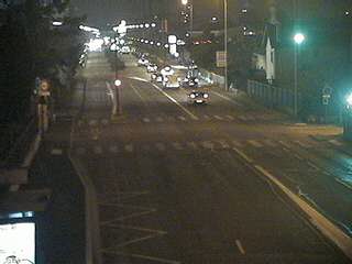 Webcam à la jonction de l'avenue de Bohlen et de la rue Salengro à Vaulx-en-Velin. Vue orientée vers Lyon